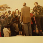 Crusade at Lukhuna village in Kenya. Many people gave their lives to Christ.
